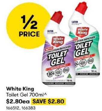 BIG W White King Toilet Gel 700ml offer