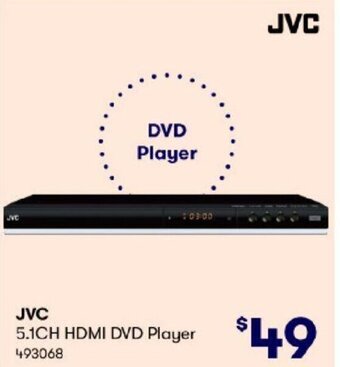BIG W JVC 5.1CH HDMI DVD Player offer