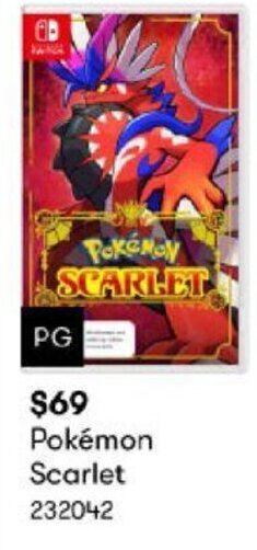 BIG W Pokémon Scarlet offer