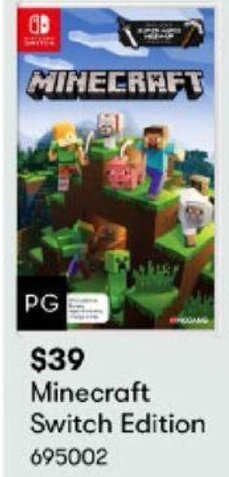 BIG W Minecraft Switch Edition offer