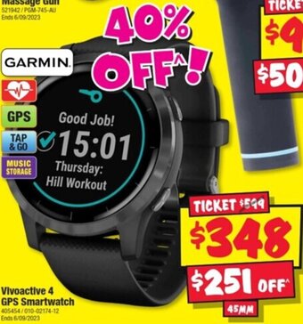 JB Hi-Fi Vivoactive 4 GPS Smartwatch offer