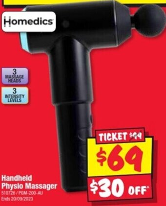 JB Hi-Fi Handheld Physio Massager offer