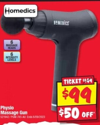 JB Hi-Fi Physio Massage Gun offer