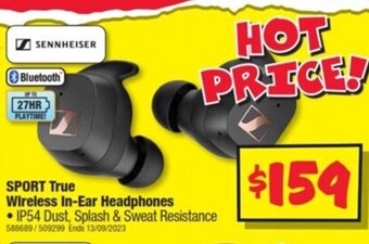 JB Hi-Fi SPORT True Wireless In-Ear Headphones offer