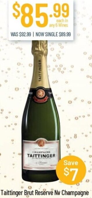 Chambers Cellars Taittinger Brut Reserve Nv Champagne offer