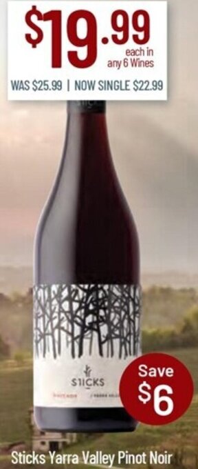 Chambers Cellars Sticks Yarra Valley Pinot Noir offer
