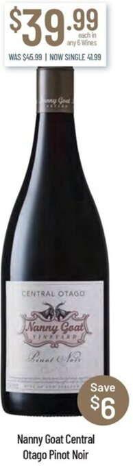 Nanny Goat Central Otago Pinot Noir