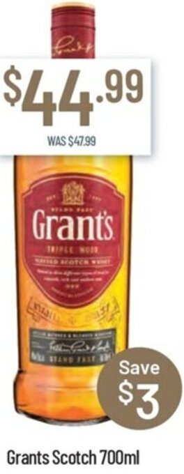 Grants Scotch 700ml