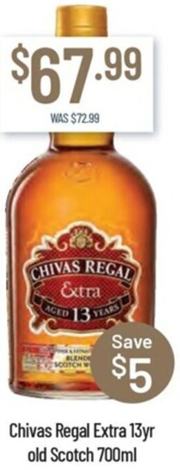 Chivas Regal Extra 13yr old Scotch 700ml