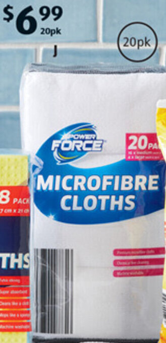 ALDI J Microfibre Cloths Bulk 20pk offer