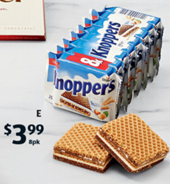 E Storck Knoppers 8pk/200g offer at ALDI