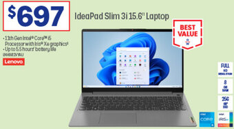 Officeworks IdeaPad Slim 3i 15.6" Laptop offer