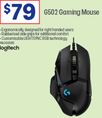 Officeworks G502 Gaming Mouse offer