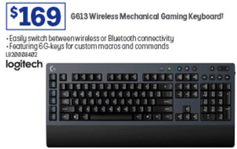 Officeworks G613 Wireless Mechanical Gaming Keyboard offer