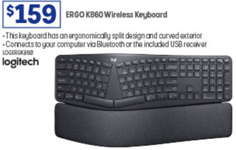 Officeworks ERGO K860 Wireless Keyboard offer