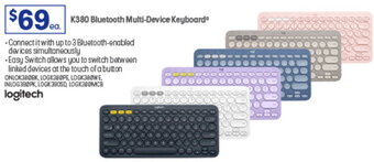 Officeworks K380 Bluetooth Multi-Device Keyboard offer