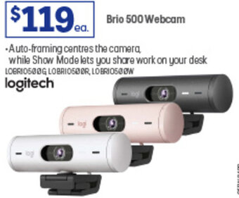 Officeworks Brio 500 Webcam offer