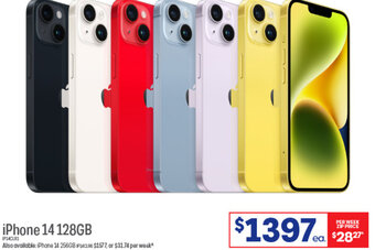 Officeworks iPhone 14 128GB offer