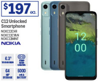 Officeworks C12 Unlocked Smartphone offer