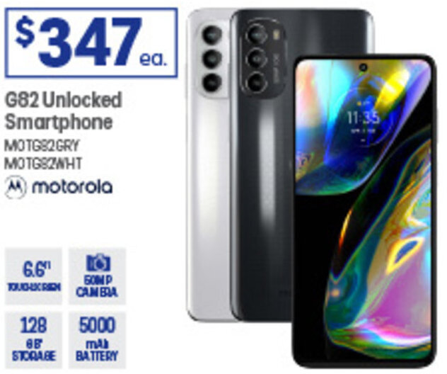 G82 Unlocked Smartphone offer at Officeworks