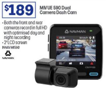 Officeworks MIVUE 590 Dual Camera Dash Cam offer