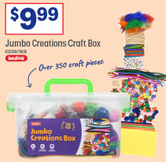 Officeworks Jumbo Creations Craft Box offer
