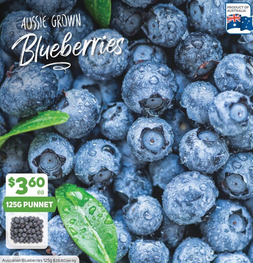 Australian Blueberries 125g offer at Foodland