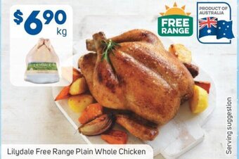Lilydale Free Range Plain Whole Chicken