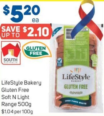 Foodland LifeStyle Bakery Gluten Free Soft N Light Range 500g offer