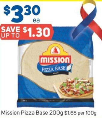 Foodland Mission Pizza Base 200g offer