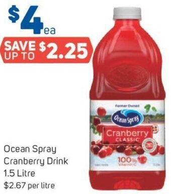 Ocean Spray Cranberry Drink 1.5 Litre