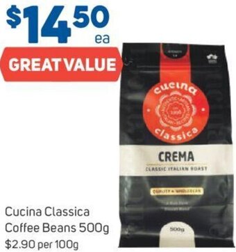 Foodland Cucina Classica Coffee Beans 500g offer