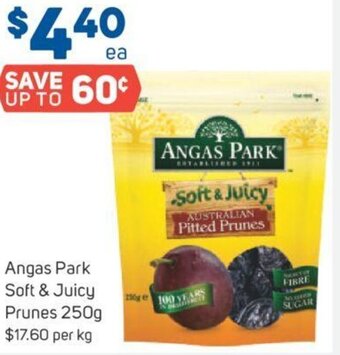 Foodland Angas Park Soft & Juicy Prunes 250g offer