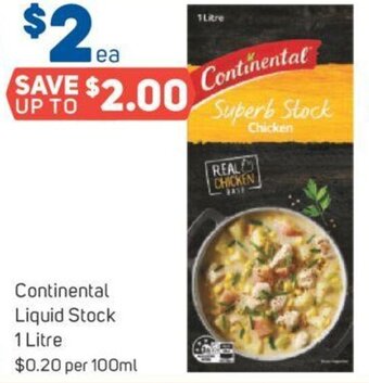 Foodland Continental Liquid Stock 1 Litre offer
