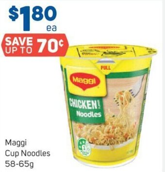 Foodland Maggi Cup Noodles 58-65g offer