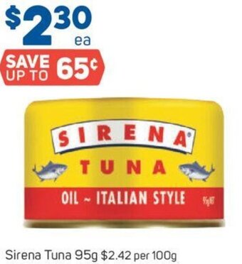Foodland Sirena Tuna 95g offer