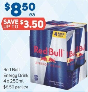Foodland Red Bull Energy Drink 4 x 250ml offer