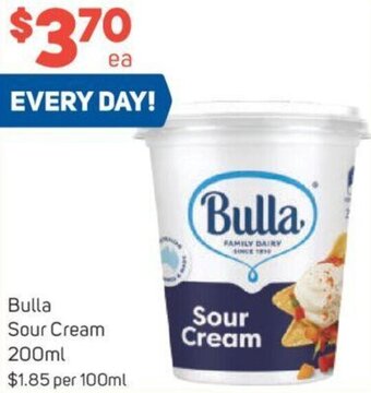 Foodland Bulla Sour Cream 200ml offer