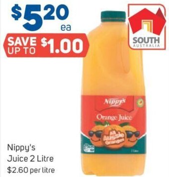 Foodland Nippy's Juice 2 Litre offer