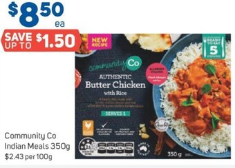 Foodland Community Co Indian Meals 350g offer