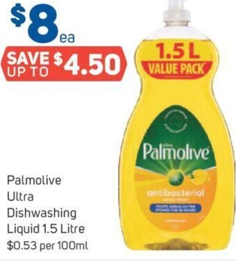 Foodland Palmolive Ultra Dishwashing Liquid 1.5 Litre offer