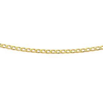 Prouds 9ct gold 55cm solid curb chain offer