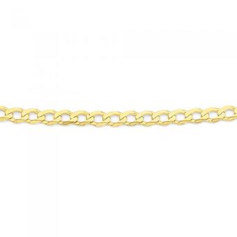 Prouds 9ct gold 50cm solid curb chain offer