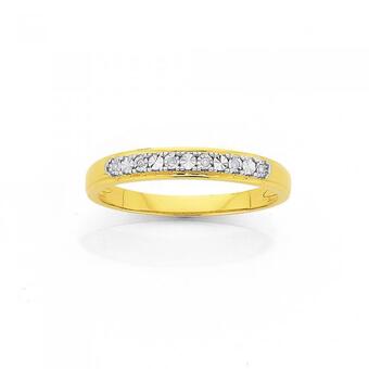 Prouds 9ct gold diamond anniversary band offer