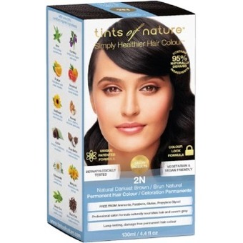 healthylife Tints of nature 2n natural darkest brown permanent hair colour 130ml offer