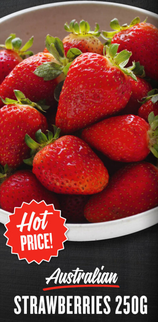 Australian STRAWBERRIES 250G offer at IGA