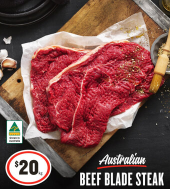 IGA Australian BEEF BLADE STEAK offer