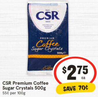 IGA CSR Premium Coffee Sugar Crystals 500g offer