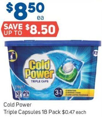 Foodland Cold Power Triple Capsules 18 Pack offer