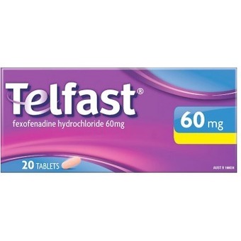 Telfast allergy & hayfever relief 60mg 20 tablets